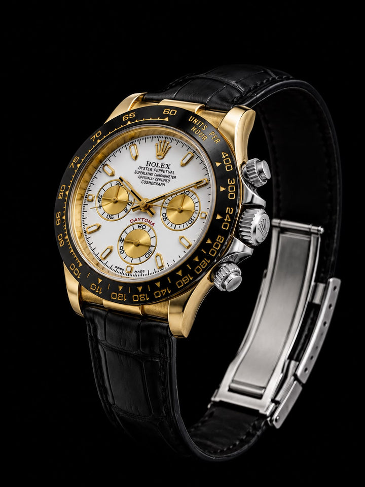 Luxury Gold & Black Chronograph Men’s Watch