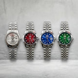 Rolex Stylish Dial Watch Classic Analog Wristwatch For Men - Blue