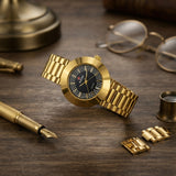 Rado Inspired Quartz Watch | Elegant Stylish Dial Design With Premium Finish - Black