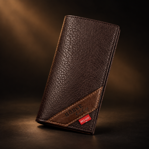 LB-521 – Elite Long Trifold Wallet | Premium Everyday Carry - Black