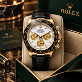 Luxury Gold & Black Chronograph Men’s Watch