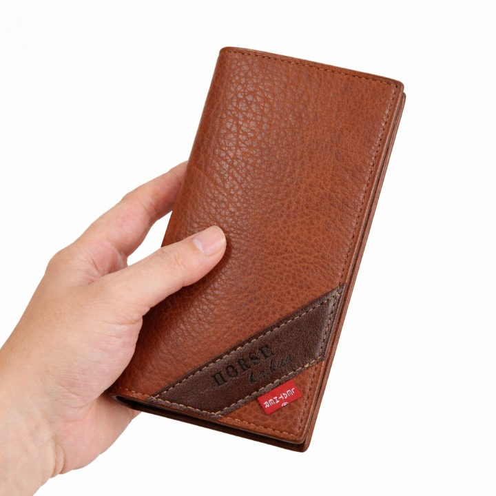 LB-521 – Elite Long Trifold Wallet | Premium Everyday Carry - Black
