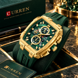 CURREN 8488 Men's Luxury Square Watch