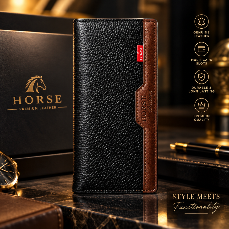Premium Leather Long Wallet for Men