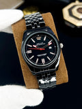 Luxury Silver Men’s Watch – Classic White & Black Dial