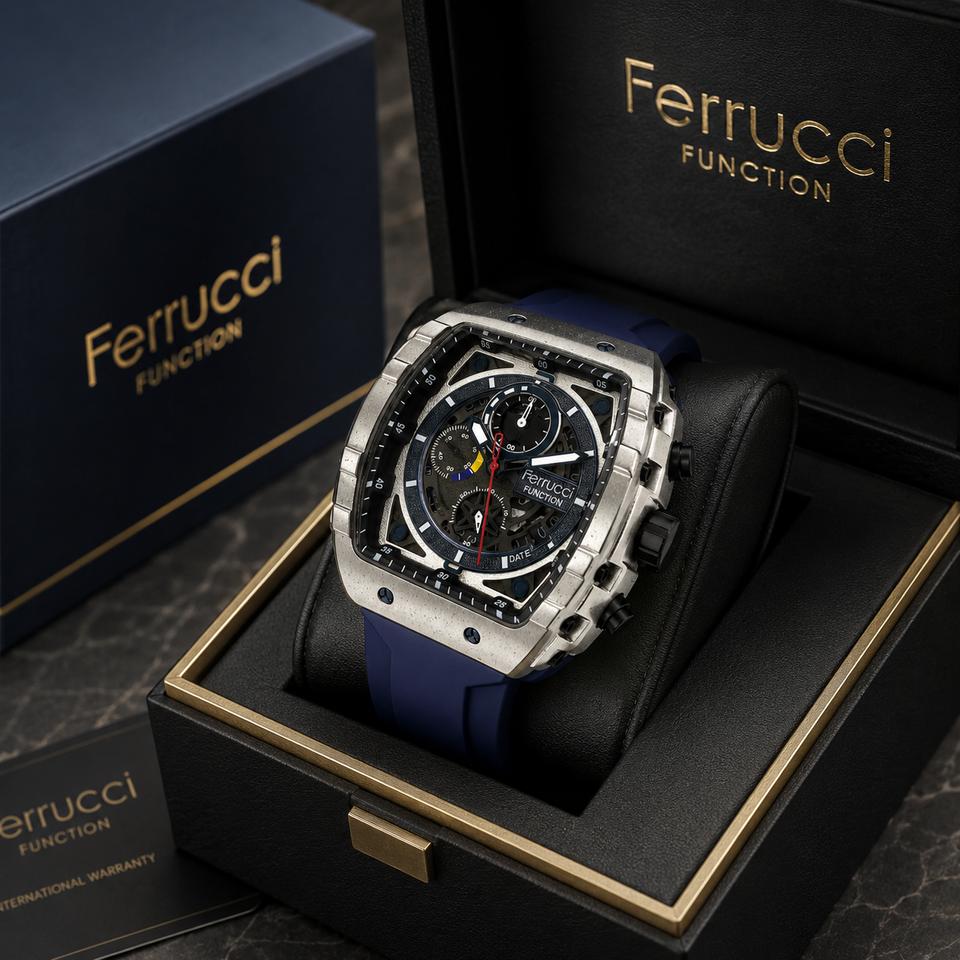 Ferrucci Premium Men's Watch | Chronograph & Date Display