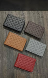 Stylish LV Style Embossed Pattern Men's Wallet - Black